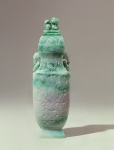 Vaso a balaustro e coperchio a cupola, tarda dinastia Qing
