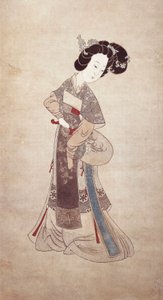 Signora della Cina, di Ren Shyong (dipinto su seta) da Qing Dynasty Chinese School