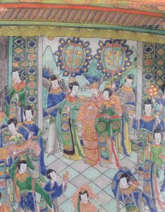 Grande piatto Famille Verte, periodo Kangxi