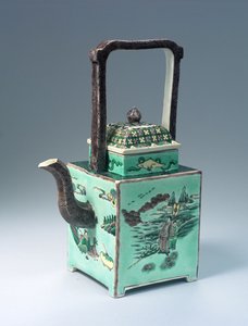 Grande teiera Famille Verte, periodo Kangxi