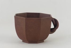 Tazza ottagonale, Chengzhai, probabilmente XIX secolo