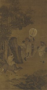 Primo Ministro Yang Su e il giovane studioso, XVII-XVIII secolo da Qing Dynasty Chinese School