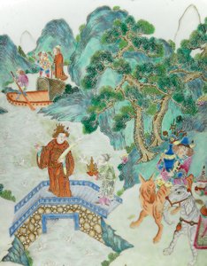 (dettaglio) da una coppia di vasi imperiali Famille Rose