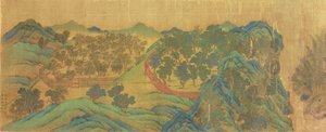 Il giardino della residenza di Wang Chuan, nello stile pittorico e poetico di Wang Wei