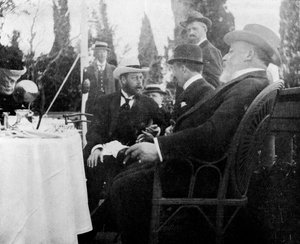 Principe Giorgio 1865-1936, il futuro re Giorgio V, Corfù, Grecia, 1908 da Queen Alexandra