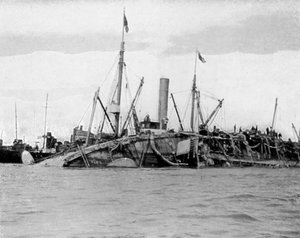 Il recupero della HMS Gladiator, 1908