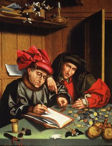 I prestatori di denaro da Quentin (attr. to) Massys or Metsys