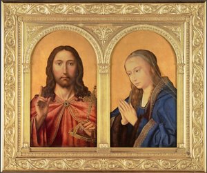 Dittico: Cristo e la Vergine, tra il 1500 e il 1550 da Quentin Massys or Metsys