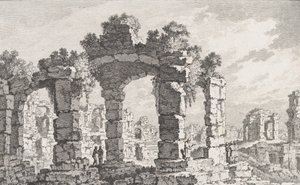 Rovine di Cuma, XVIII secolo da Quentin Pierre Chedel