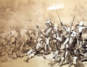 Battaglia di Adua tra italiani ed etiopi nel 1896