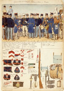 Uniformi dei Granatieri di Sardegna, fanteria di linea, truppe del Regno d