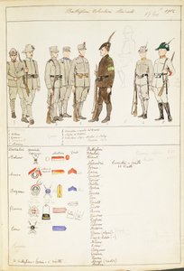 Uniformi dei Battaglioni Studenti Volontari del Regno d