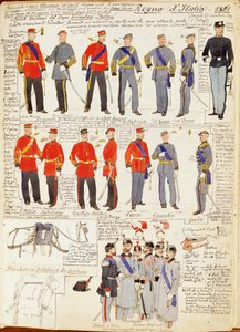 Uniformi di varie forze del Regno d