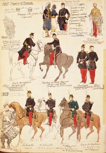 Varie uniformi del Regno di Francia, di Quinto Cenni da Quinto Cenni
