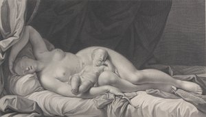 Venere Dormiente con Cupido in grembo, 1783 da Quirin Mark