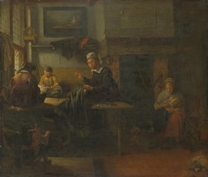 Interno di una sartoria, c. 1660 da Quiringh Van Brekelenkam