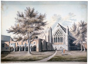 Veduta di Ely House in Ely Place, Holborn, Londra da RB Godfrey