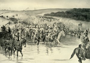 Lord Roberts e il Suo Esercito Attraversano il Fiume Wall