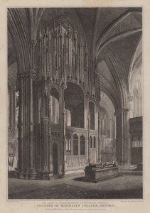 Il santuario del vescovo Waynflete, fondatore del Magdalen College, Oxford, nella Cattedrale di Winchester da R. (after) Essex