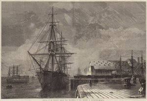 Rimozione dei resti di Mr Peabody dalla ferrovia alla HMS Monarch a Portsmouth