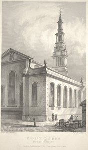Christ Church, Newgate Street da R. W. Billings
