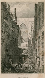 Galleria lunga, Cappella di San Stefano, Westminster, Londra, vista verso nord da R. W. Billings