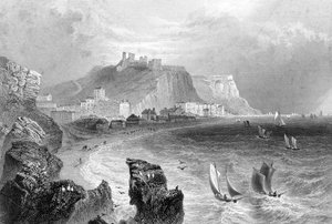 La costa di Hastings, East Sussex, 1840