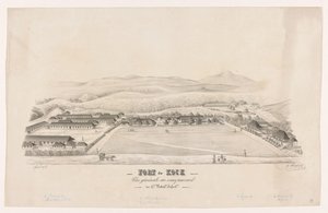 Veduta di Fort de Kock Fort de Kock / Vista generale del campo / del 17º Battaglione di Fanteria