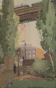 La ferrovia sopraelevata alla 110th Street, 1914