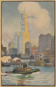 Il Woolworth Building dal traghetto da Rachael Robinson Elmer
