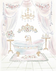 Bagno in stile shabby chic da Radhika Modi