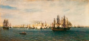 La battaglia di Trafalgar, 21 ottobre 1805 da Rafael Monleon y Torres