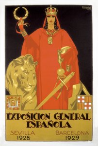 Exposicion General Espanola, Siviglia 1928 - Barcellona 1929 (manifesto) da Rafael de Penagos