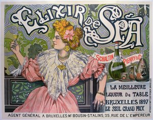 Poster pubblicitario per il liquore belga 