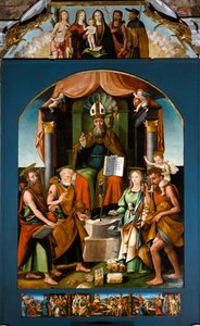 San Biagio in trono tra i Santi Pietro, Paolo, Caterina d