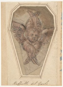 Un serafino, cartone per un ricamo, 1466-1524