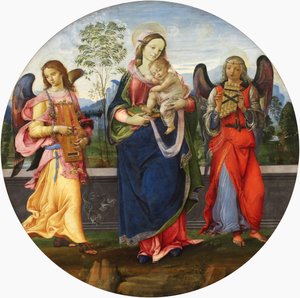 Madonna con Bambino e due angeli musicanti da Raffaellino del Garbo