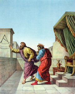 Il re Ezechia riceve un segno da Dio tramite Isaia che vivrà per altri 15 anni da Raffaello Sanzio Raphael