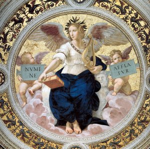 La Poesia. Stanza della Segnatura, 1508 da Raffaello Sanzio Raphael