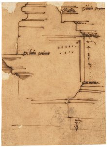 Schizzo della trabeazione principale dell