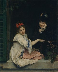 Ragazze alla finestra, ca. 1875