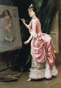 Nello studio da Raimundo de Madrazo y Garreta