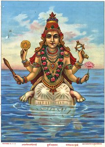 Kurma Avatar di Raja Ravi Varma da Raja Ravi Varma