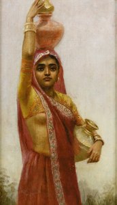 Belle del villaggio da Raja Ravi Varma