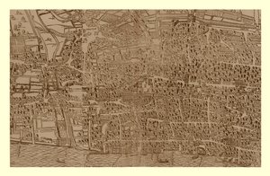 Civitas Londinum, c1560-1620, 1886 da Ralph Agas
