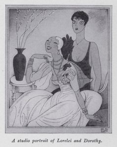 Illustrazione per "But Gentlemen Marry Brunettes" di Anita Loos da Ralph Barton