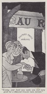 Illustrazione per Gli uomini preferiscono le bionde di Anita Loos da Ralph Barton