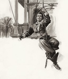 Douglas Fairbanks (gouache su carta) da Ralph Bruce