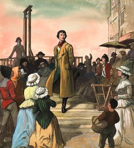 Sydney Carton, da "Racconto di due città" di Charles Dickens (gouache su carta)
