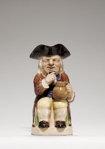 Boccale Toby in ceramica Staffordshire, c.1785 da Ralph Junior Wood